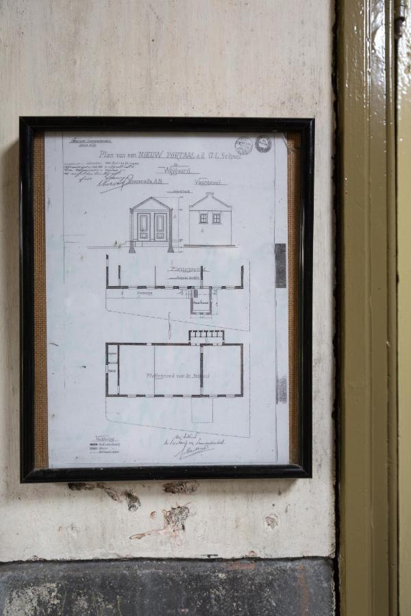 D' Ald Skoalle - Sfeervol Appartement In Oude School. Wijtgaard Εξωτερικό φωτογραφία